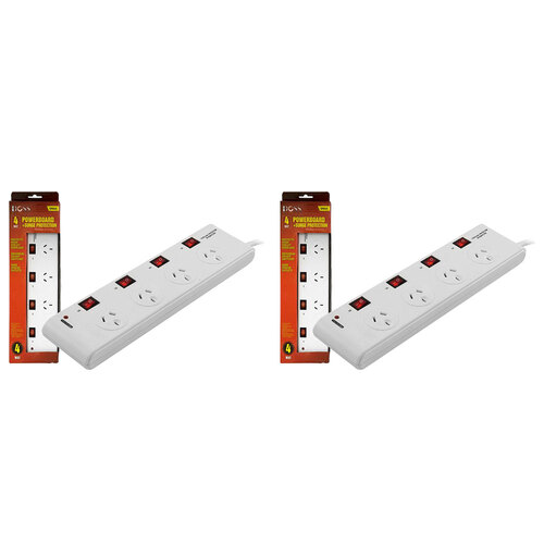 2PK Doss 4 Way Surge Protect Power Board