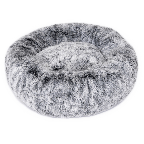 Superior Pet Goods 80x80cm Curl Up Cloud Calming Dog Bed - Grey