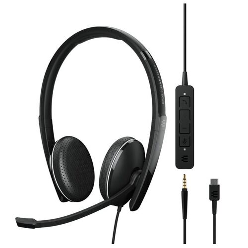 Sennheiser Wired ADAPT 165 USB-C Double-Sided Headset - Black