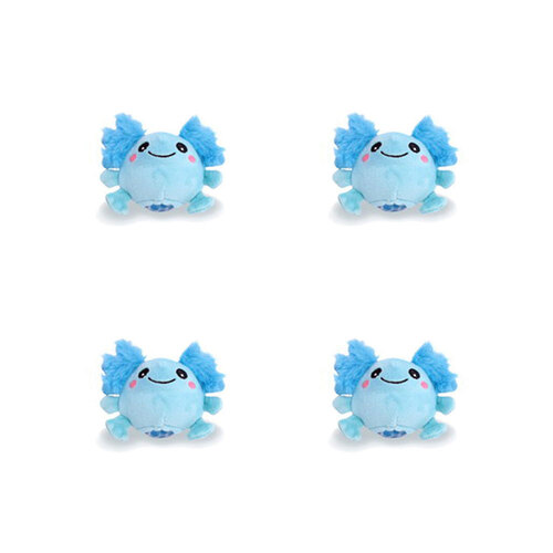 4PK Bensons Squeeze Bead Axolotl Kids/Childrens Squishy Toy 7cm 6y+ Asstd