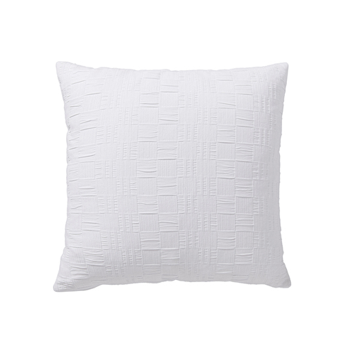 Bianca Cosmo Square White Polyester/Cotton Fabric Cushion 43x43cm