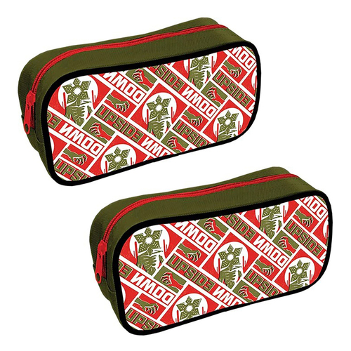 2PK Stranger Things The Upside Down Shaped Themed Pencil Case