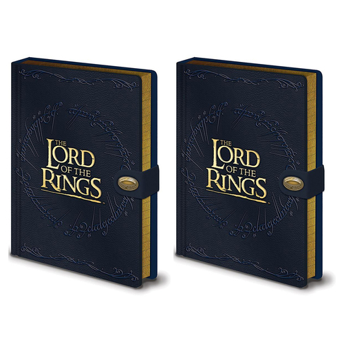 2PK The Lord Of The Rings A5 Premium Writing Notebook Stationery - Elvish