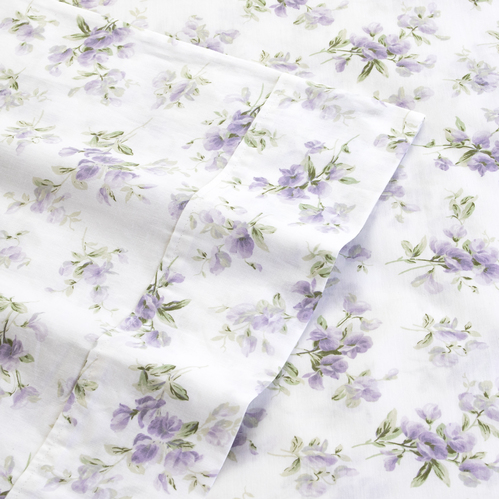 Laura Ashley King 375TC Little Darlings Sheet Set Heather