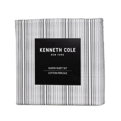 Kenneth Cole King Lexington Stripe Cotton Sheet Bedding Set