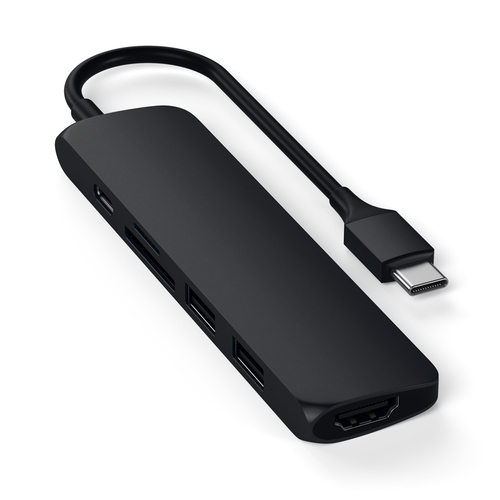 Satechi Slim USB-C MultiPort Adapter Version 2 (Black)