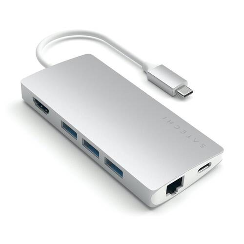 Satechi USB-C Multi-Port Adapter 4K HDMI w/ Ethernet V2 - Silver