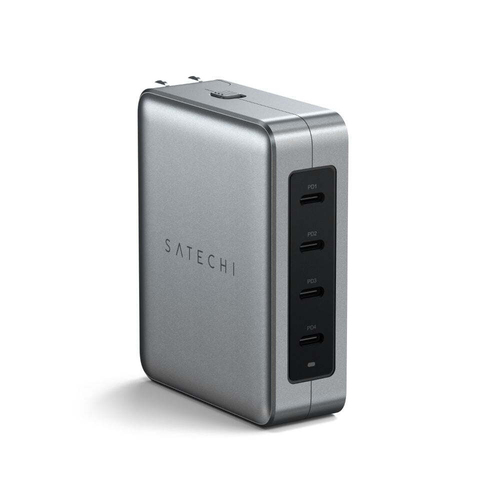 Satechi 145W 4-Port USB-C GaN Travel Charger - Space Grey