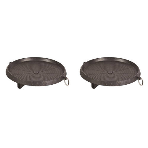 2PK Companion Butane Stove Aluminium Hot Plate For Butane Stove Round