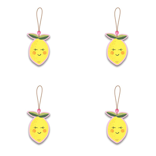 4x 2pc Studio Oh Hanging Car Air Freshener - Citrus Bliss