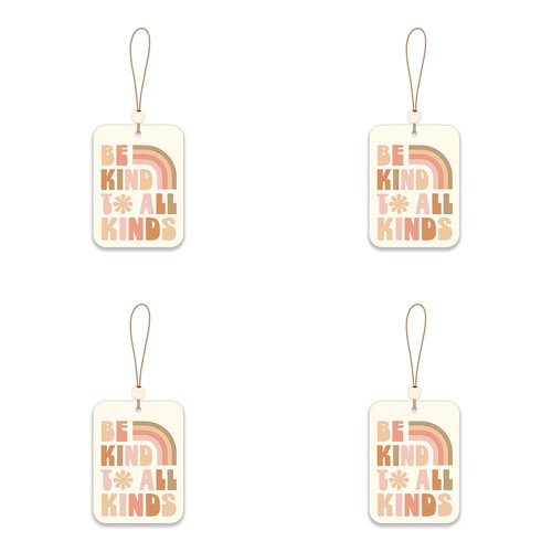 4x 2pc Studio Oh Hanging Car Air Freshener - Be Kind To All