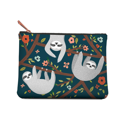 Studio Oh Women's Zippered Pouch 19x14cm Medium - Sloth Life