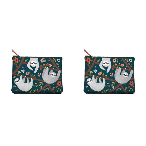 2PK Studio Oh Women's Zippered Pouch 19x14cm Medium - Sloth Life