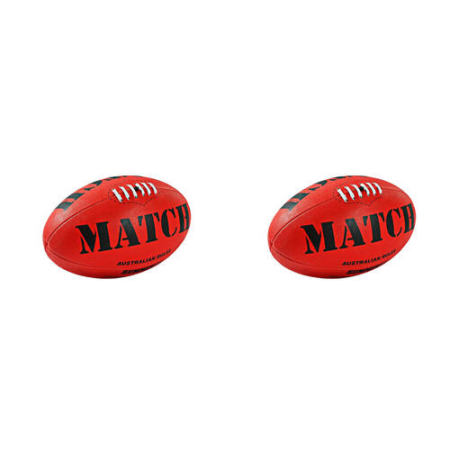 2PK Summit Global Classic Aussie Rules Football Size 5 - Red