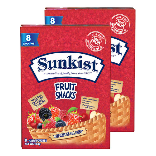 16x Sunkist Berries Blast 23g Candies