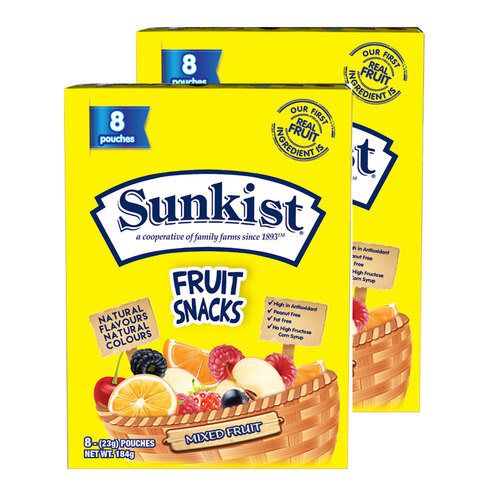 16x Sunkist Mixed Fruit 23g Candies