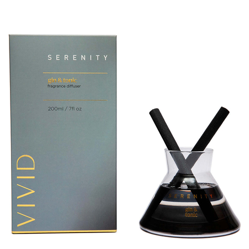 Serenity Vivid 200ml Reed Diffuser Fragrance - Gin & Tonic