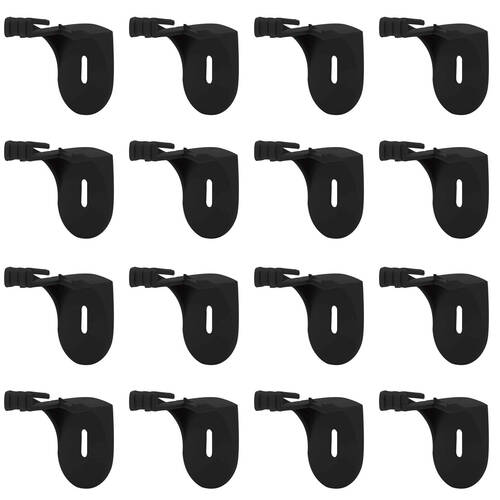 16pc Stakrax Wall Mounted Wine Rack Brackets Support - Black