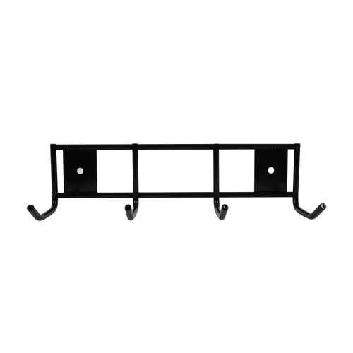 SYR Stainless Steel 4 Prong Tool Rack Wall Hanging Hook - Black