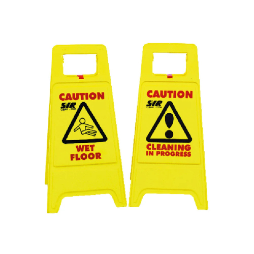 SYR 60cm Plastic Economy Non-Tip Folding A-Sign - Yellow