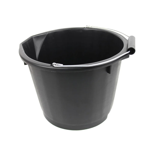 SYR Lucy Ultra Cleaners/Janitors Bucket w/ Steel Handle Black 15L