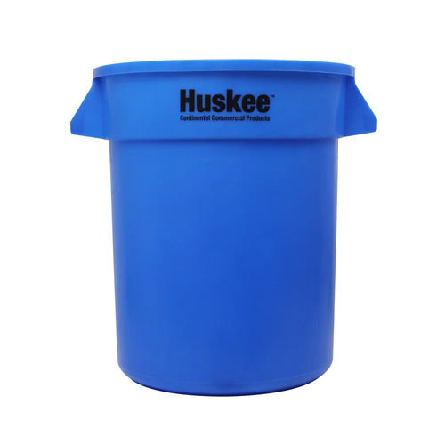 SYR 75L Huskee Round Plastic Rubbish/Trash Bin - Blue