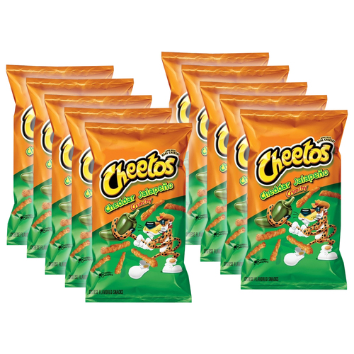 10pc Cheetos Jalapeno & Cheddar Cheese Flavoured Chip/Snack 226.8g