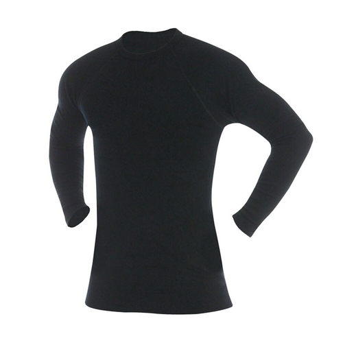 3 Peaks Men's Polypropylene Base Layer Thermal Top - Black XXXL