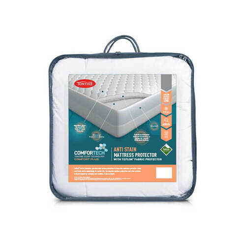 Tontine Comfortech Anti Stain Mattress Protector - Queen Bed