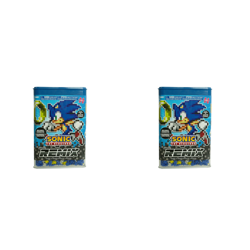 2PK 750pc Jixelz Remix Sonic the Hedgehog + Ring Jigsaw Puzzle Set 8y+