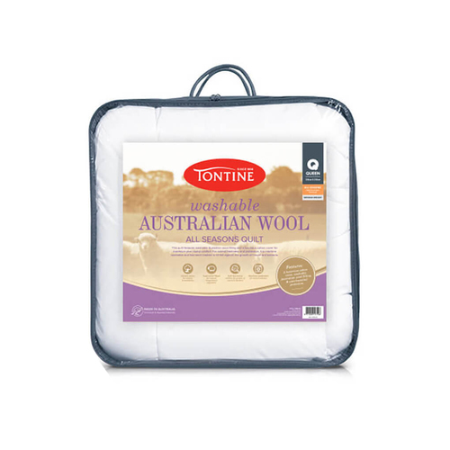 Tontine Washable Australian Wool Quilt All Seasons - Single Bed