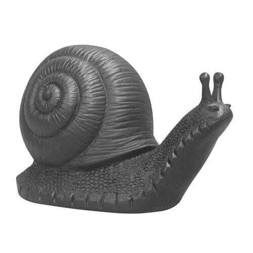 White Moose Resin Table Snail Home/Garden Decor - Black