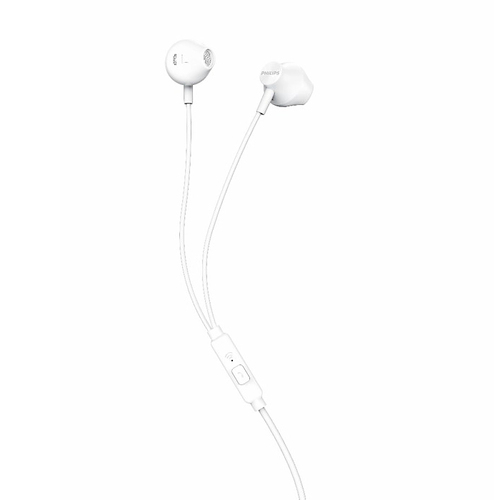 Philips In-Earbud Earphones w/ Mic - White