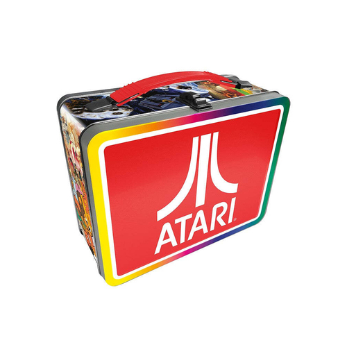 Aquarius Tin Carry All Atari Fun Box Food Storage Lunchbox