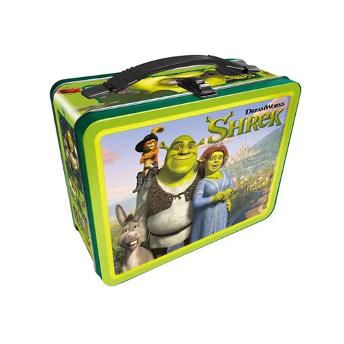 Aquarius Tin Carry All Shrek Fun Box Food Storage Lunchbox