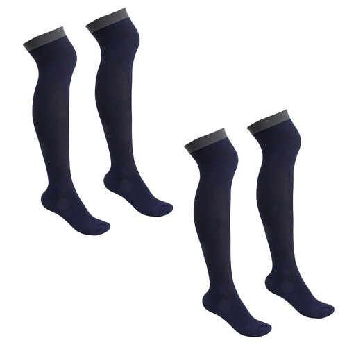 2PK Tosca Leg Circulation Compression Travel Flight Socks - Medium