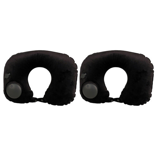 2PK Tosca Self Inflatable Travel Neck Support Cushion Pillow