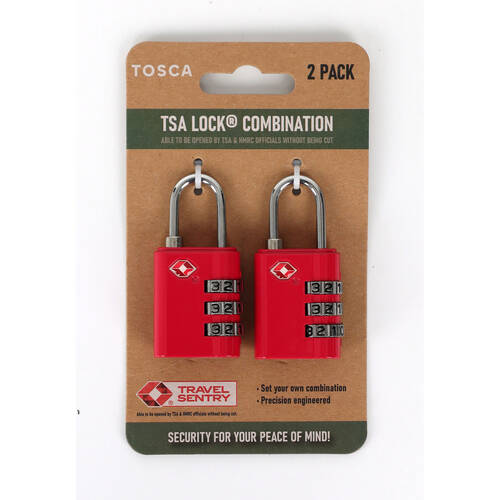 2pc Tosca Travel Luggage Suitcase TSA Combination Lock Pink