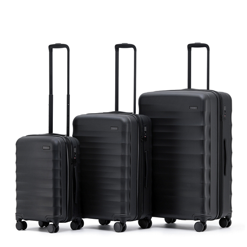 3pc Interstellar Trolley Travel Suitcase Luggage Set 2.0 - Black