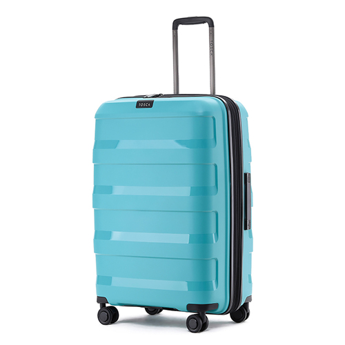 Tosca Comet PP 25" Checked Trolley Travel Suitcase Luggage -Teal