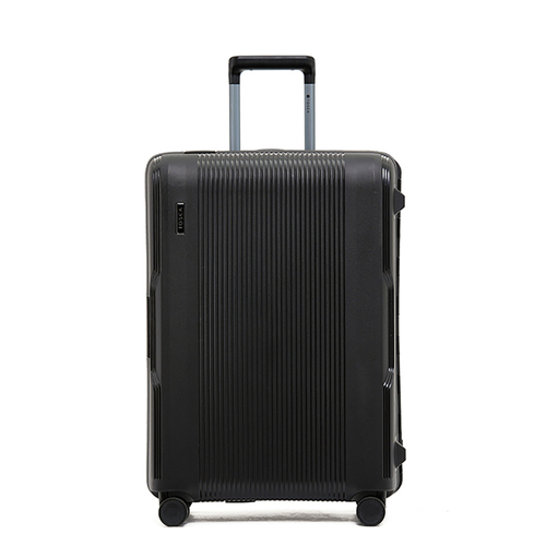 Tosca Knox 25" Checked Trolley Travel Suitcase Luggage - Black