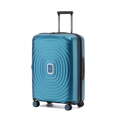 Tosca Eclipse 25" Checked Trolley Travel Suitcase Luggage - Blue