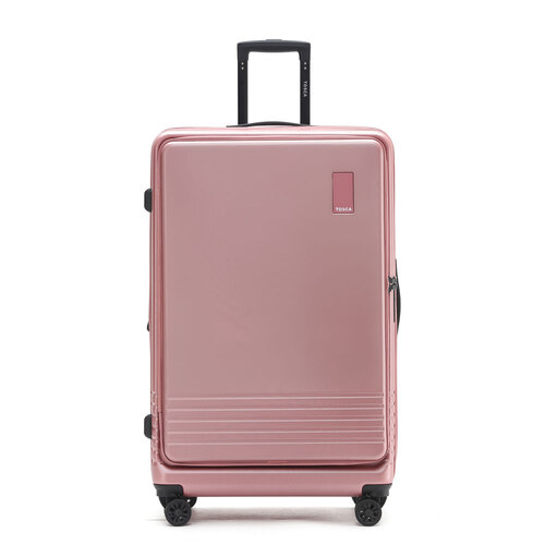 Tosca Horizon Front Lid Opening Suitcase Luggage 31" Large - Dusty Rose