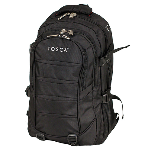 Tosca Deluxe 55cm/48L Nylon Outdoor Backpack - Black