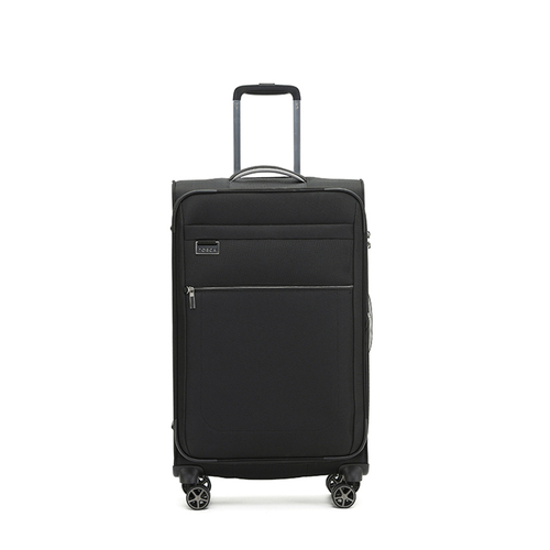 Tosca Vega 27" Checked Travel Trolley Travel Luggage Suitcase - Black