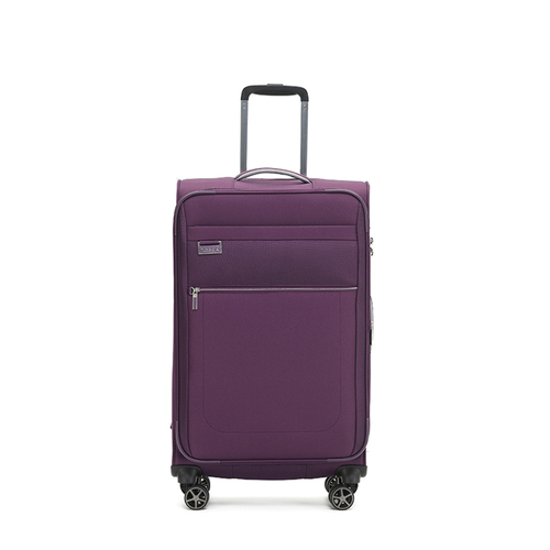 Tosca Vega 27" Checked Travel Trolley Travel Luggage Suitcase - Plum