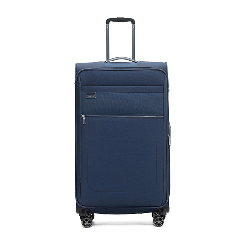 Tosca Vega 32" Checked Travel Trolley Travel Luggage Suitcase - Navy