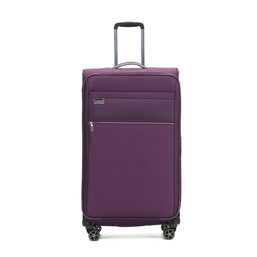 Tosca Vega 32" Checked Travel Trolley Travel Luggage Suitcase - Plum