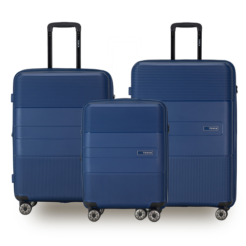 3pc Tosca Orion Portable Travel Suitcase Luggage Set - Navy