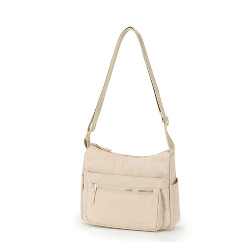 Tosca Vegan Shoulder Minimalist Crossbody Handbag Beige